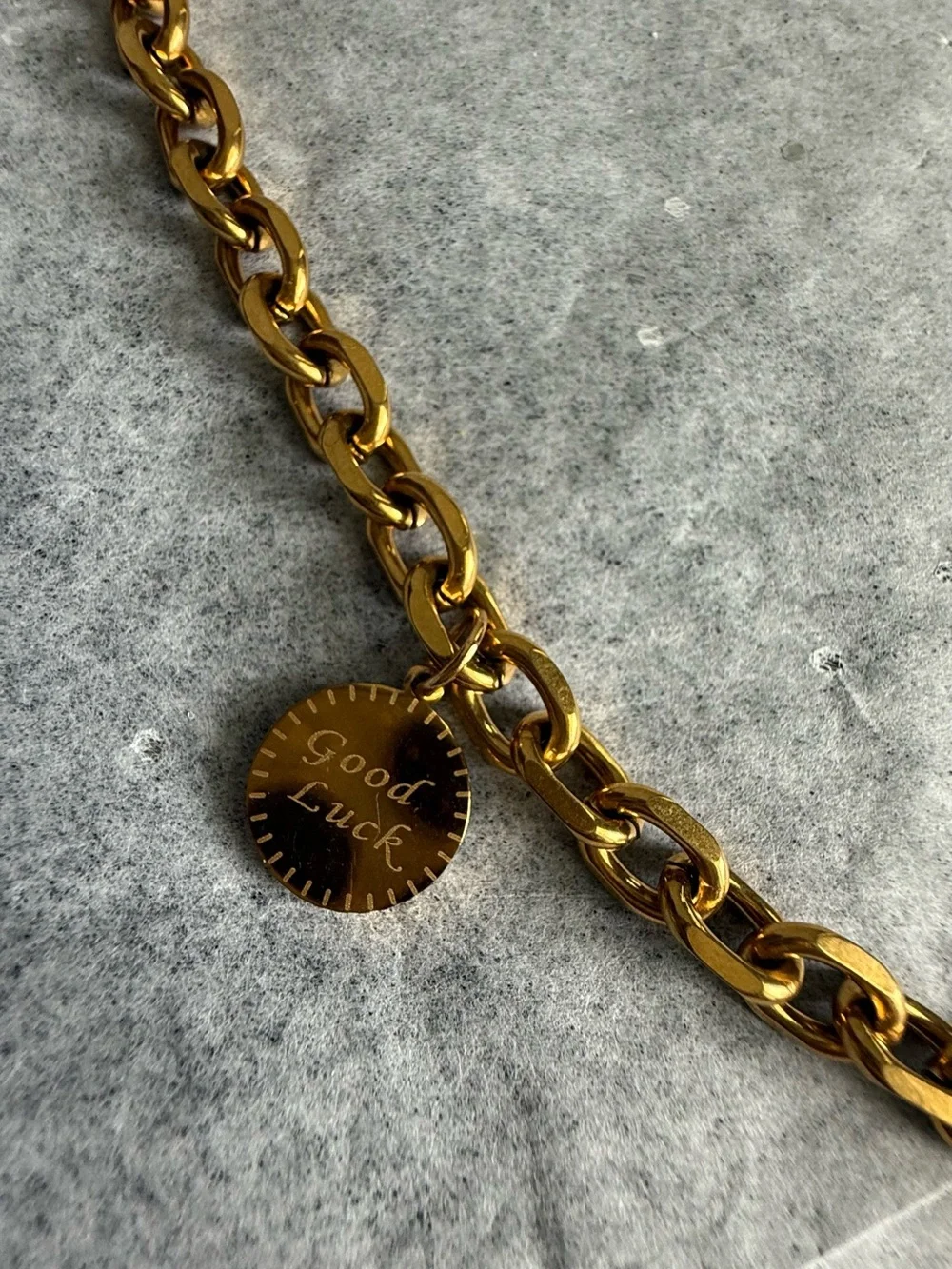 18k gold plated Teddy Pendant Chain Necklace - Women Jewelry